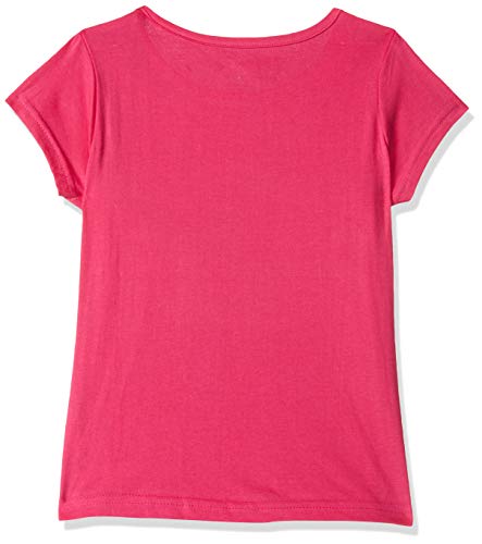 Image of Girl's Regular fit T-Shirt (ESOJG19LT18TOP Fuchsia 5-6 Years)