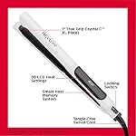 REVLON Cristal C + Céramique Numérique cheveux plat Iron, brillant et moins de frisottis, (1 dans)