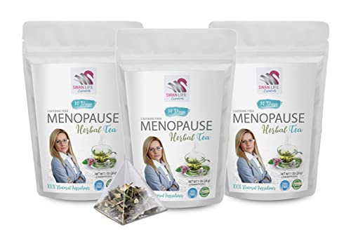 menopause tea for hot flashes - menstrual cramps tea - MENOPAUSE HERBAL TEA 42 DAYS - menopause tea with red clover, night sweats relief, menopause tea with cinnamon, hot flashes menopause relief