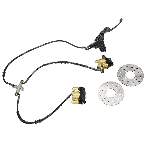Pinza Doppia Freno Anteriore, Rotore del Freno a Disco Piastra Freno Freno Ruota Posteriore Anteriore Universale Affidabile Flessibile per Bici Sporco da 125 da 50 da 110 da 125