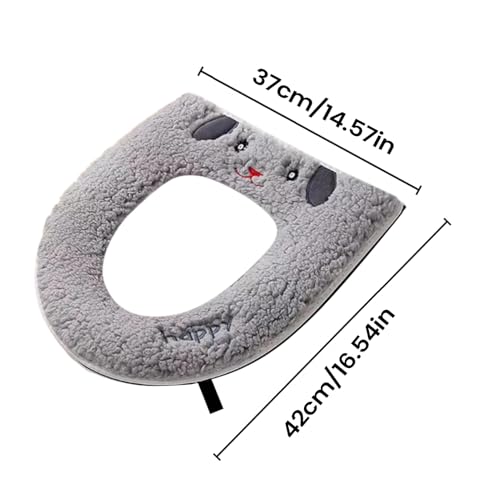 Abattant de toilette chauffant 14,56 x 16,53 pouces avec housse douce électrique