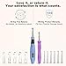 Crochet Hook with 18 Different Size for Stitch & Row Counter Light Up Interchangeable Crochet Needle Ergonomic Crochet Hooks with 2 Levels Light up Crochet Hook Set