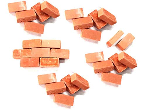  Generico ricevi 100 Mattoni 7X10 MM Terracotta RETTANGOLARI per PASTORI PRESEPE San Gregorio ARMENO Artigianali Gia