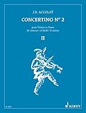  Concertino No. 2 Ré mineur: violin and orchestra. Réduction pour piano.