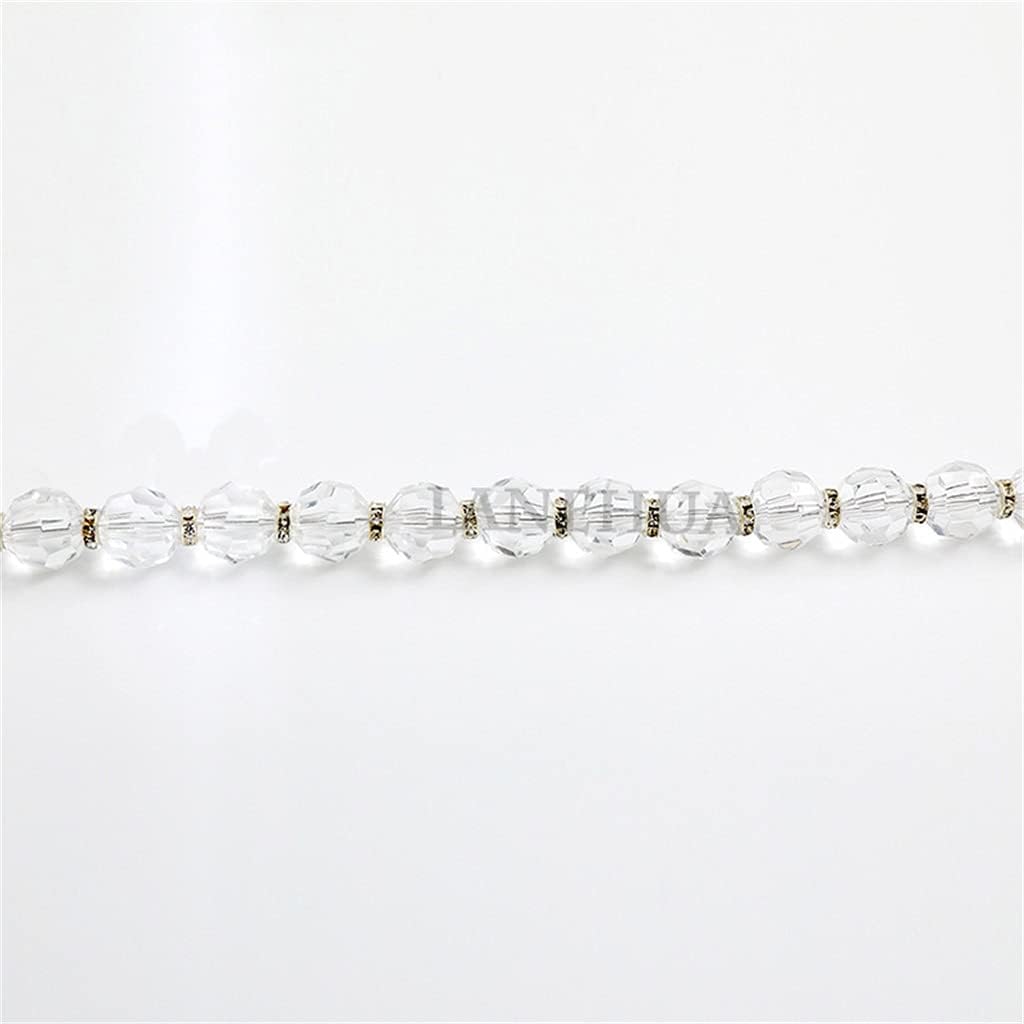 Curtain Magnetic Buckle Super Transparent Crystal Acrylic Decoration Soft for Living Room(D)
