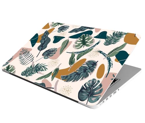 Image of Laptop Skin Stickers HD Quality Sticker for Laptops Upto 15.6 inch Compatible with Apple /Dell /HP /Lenovo /Acer /Asus /Sony (Dustproof|Waterproof|Scratchproof|Reusable)-GR LEAF4