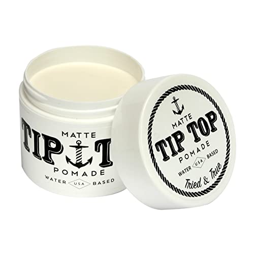 Tip Top Matte Water Based Medium Hold Pomade 4.25oz by TipTop
