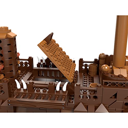 DIYAA Piratenschiff Modell Bausatz, Fliegender Holländer Piratenschiff Bausteine, 3658 Teile Segelschiff Groß MOC… – Bild 6