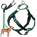 2 Hounds Design Freedom No-Pull Dog Harness and Leash, Adjustable Comfortable Control for Dog Walking, Made in USA (Large 1") (Kelly Green)