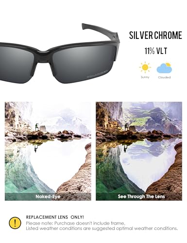 Image of BLAZERBUCK Polarized Replacement Lenses for Oakley Flak Beta OO9363 /Flak Beta Asian Fit OO9372 Sunglass