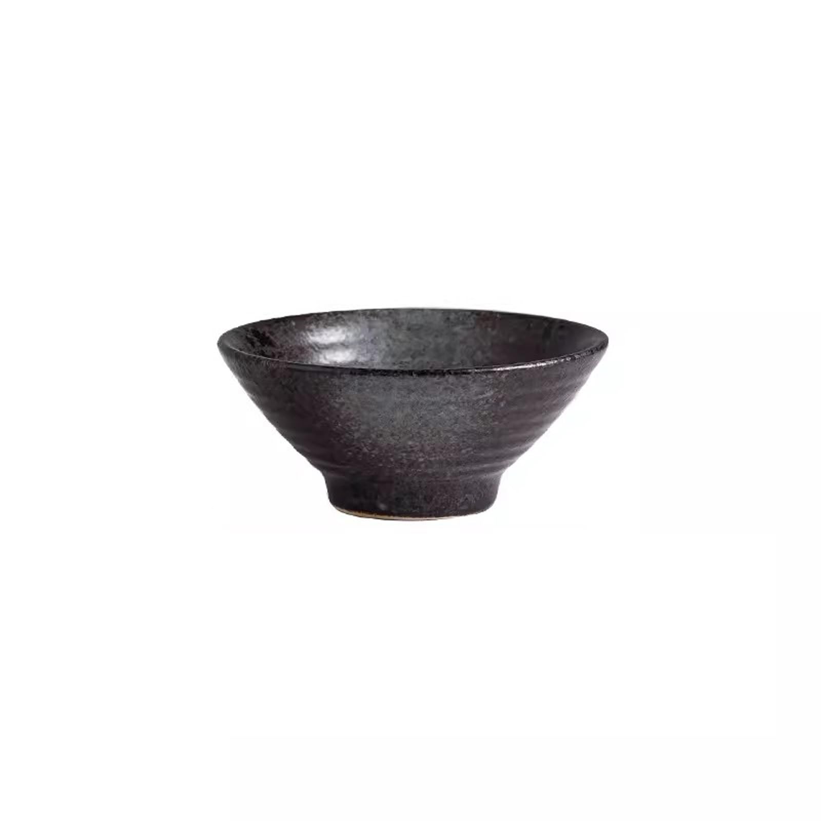 JOMRTS Salad Bowls 4 PCS Retro Chinese Style Tableware Bowls, Household Ceramic Soup Bowls, Rice Bowls, Bamboo Hat Bowls, Antique Handmade Ceramic Bowls Kitchen Soup Bowls (4 4.5 in)