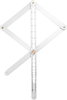 UKCOCO Corner Angle Finder - Goniometer Ruler Multifunctional Ceiling Trimming Diagonal Angle Ruler for Woodworking Long Miter