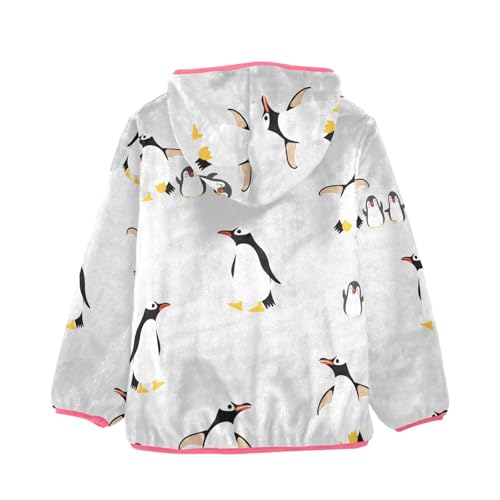 OTVEE Cute Cartoon Penguins Kids Hoodie Jacket Fall Spring Full Zip Warm Outwear Coat2