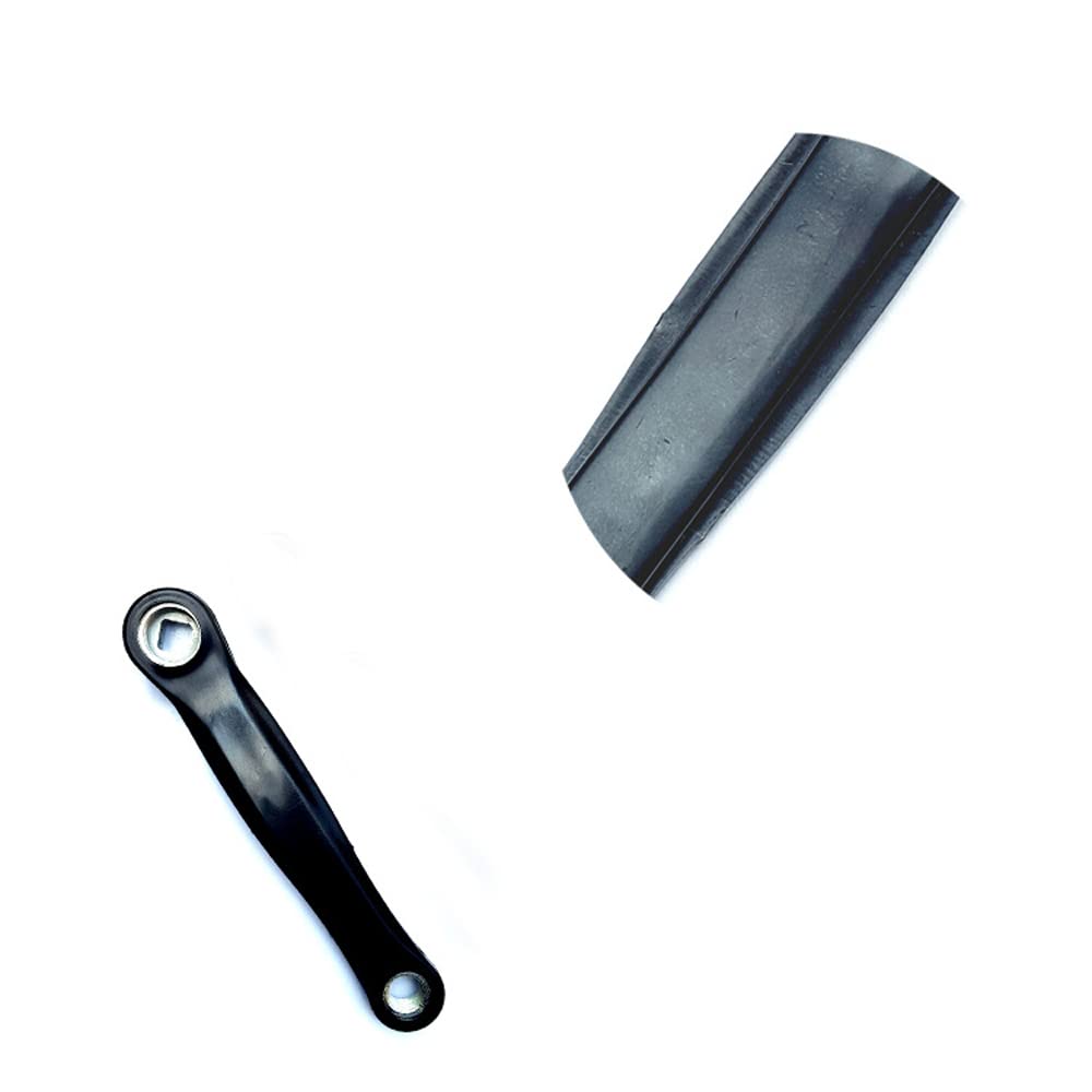 Manivela Bicicleta Montaña 170 mm Biela Izquierda Cuadrada Negro