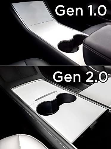 Ev Wraps Tesla Model 3 / Model Y Center Console Wrap - Matte White (Gen 1.0) #TOP1