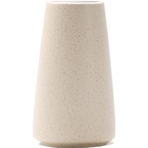 Vase Beige – Keramikvase, 15cm minimalistischer Boho Deko Beige für Moderne vase, Blumenvase Bauernhaus-Tischregal-Dekoration, Pampasgras Vases, Passend für Wohnzimmer, Wohnzimmer, Küche