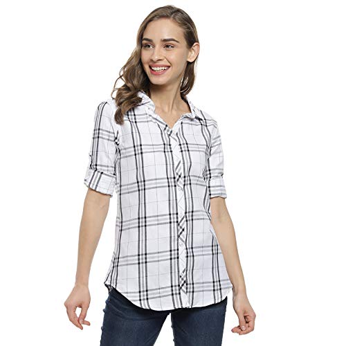 Image of PINACOLADA Women's Checkered Casual Shirt
