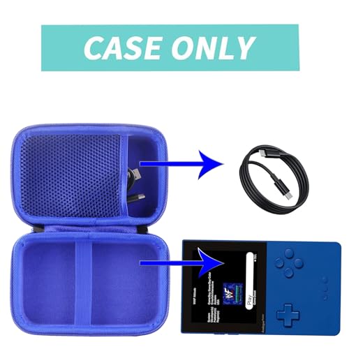 Image of Hard Carrying Case Compatible with RG40XX V Handheld Game Console RG 40XXV,Analogue Pocket Handheld Game Console (Case Only) (blue)