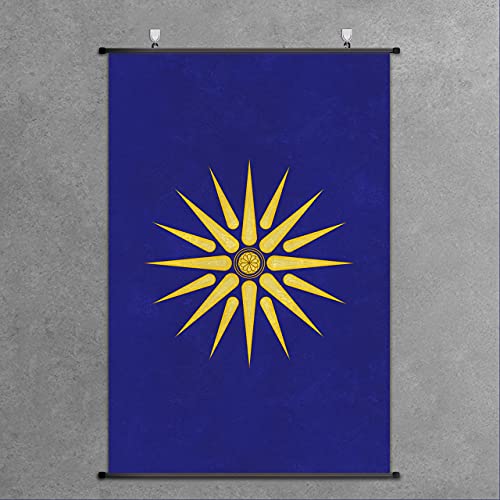 Póster medieval y cuadro de la Edad Media macedonia, decoración de pared Nice Captain 75 x 50 cm