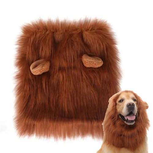 Juba de cachorro, peruca de juba de animal para cachorro - Peruca para cachorro com fantasia extrava
