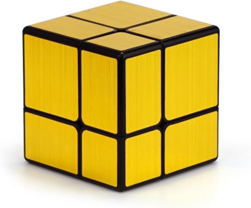 Logica Jeux - Cube Magique 2x2 Cube Miroir - Puzzle logique - Cube modifié - Speedcubing - Version Or - Jeux d'intelligence