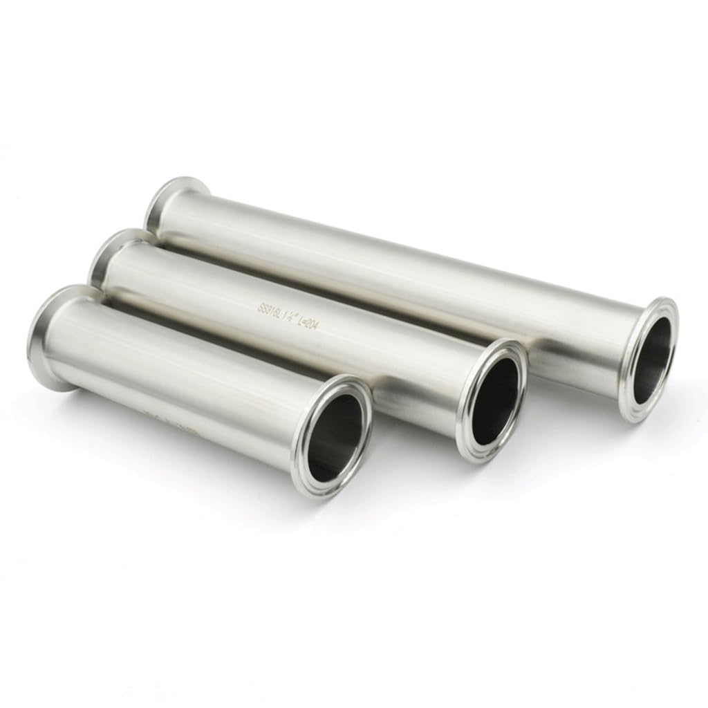 Złączka rurowa ze stali nierdzewnej 316 Domowy pierścień Trzy klipsy, do domowego ogrodu Projekty DIY Akcesoria do rur okrągłych(OD51 X Ferrule64,Length 350mm)