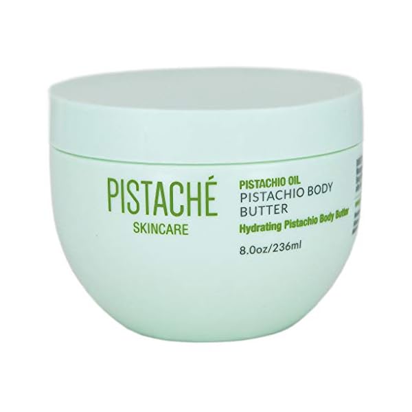 Pistachio-Body-Butter-by-Pistache-Skincare--aka-The-Boyfriend-Body-Butter Pistaché Skincare Pistachio Oil Whipped Body Butter Cream Moisturizer (a.k.a The Boyfriend Body Butter) + Hydrates Dry Skin and Nourishes + Vitamin E + Antioxidant Protection, 8.0 oz