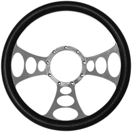 CARACETEK 14" Billet Steering Wheel With PVC Wrap