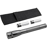 Maglite Mini PRO LED 2-Cell AA Flashlight with Holster Gray