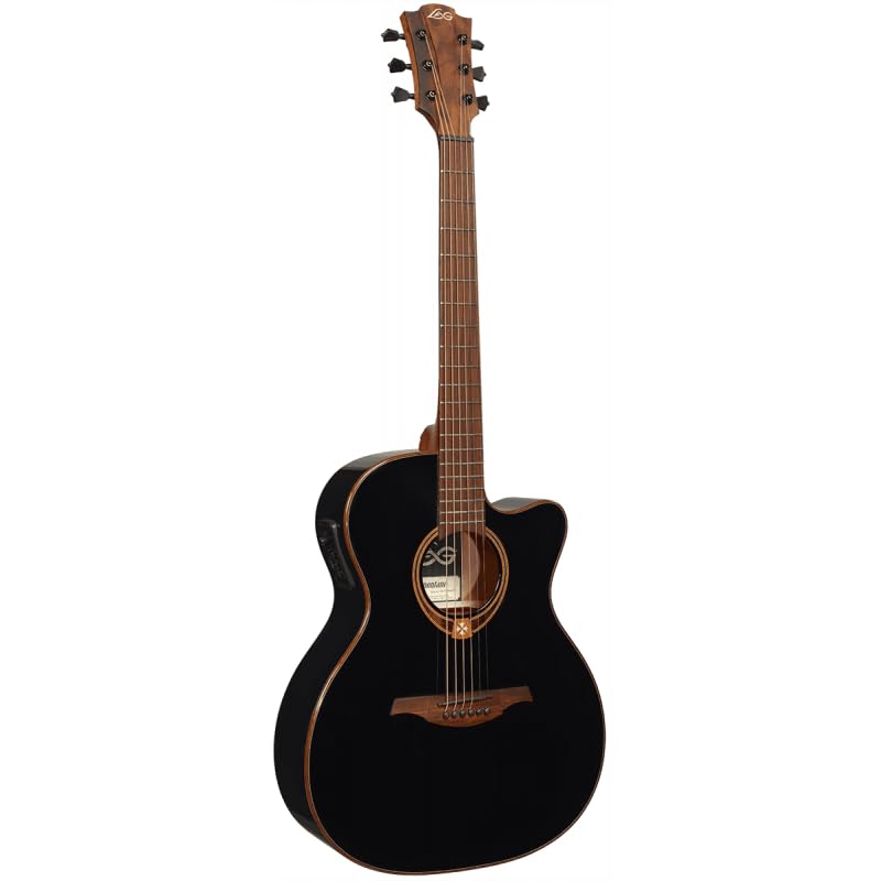 Amazon | LAG Guitars T118ACE-BLK エレアコ | エレキギター | 楽器