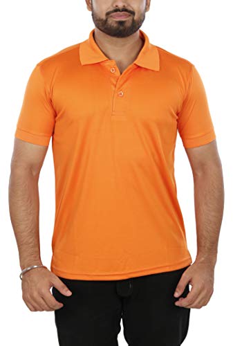 HILSA Men's Polyester and Dryfit Fabric Polo