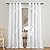 NICETOWN White Sheer Curtains 84 inches Long - Home Decoration Grommet Airy & Lightweight Elegant Window Treatments with Light Filtering for Bedroom/Living Room (2 Panels, W54 x L84)