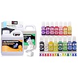 LET'S RESIN Polyurethane Resin with 15 Color Translucent Epoxy Resin Pigment, Low Odor Pourable Liquid Plastic for Casting Models, Prototypes & Other Resin Craft