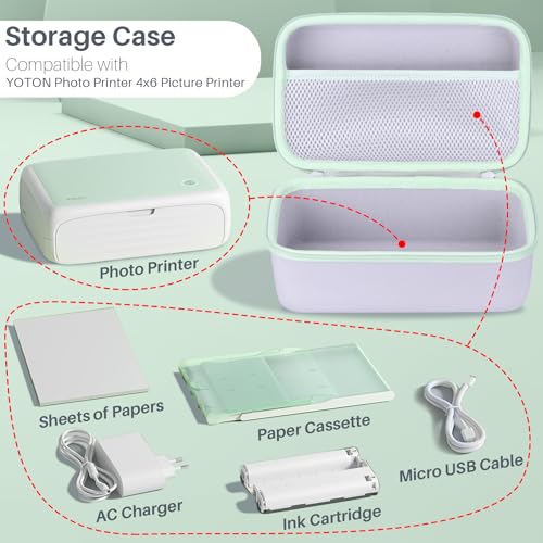 Image of Lebakort Storage Case Compatible with YOTON Photo Printer 4x6 Picture Printer