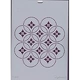 Medidas: 21 x 30 cm Dayka Trade Plantilla De Stencil con Motivos Geométricos Y Florales, Multicolor, Talla Unica