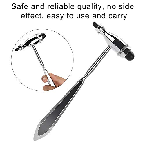 Neurologischer Hammer, Medizinische Percussion Reflexhammer, Muscle Reflex Diagnose Hammer mit Zinklegierung Griff, Bein Rücken Entspannung Massage Werkzeug für Hautreflexe Oberflächenreaktion