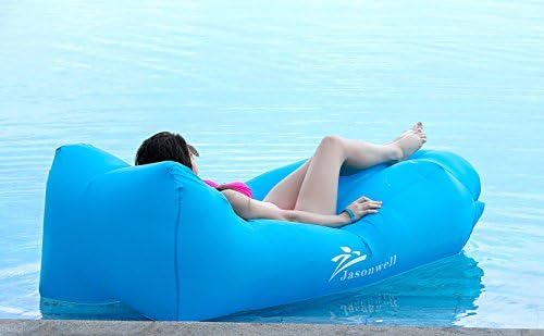 Jasonwell Inflatable Lounger Portable Waterproof Air Sofa Lounge Chair Bag Sleeping Sofa Couch Lazy Bed Pool Float Outdoor Hiking Camping Beach Hangout Music Beer Pool Parties