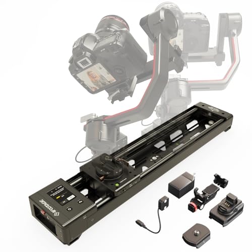 IFOOTAGE Shark Slider Nano 2 660 Kamera Slider Motorisierter Mobile APP/IPS-Touchscreen-Steuerung 360-Panoramaaufnahme kompatibel mit DJI RS2 RS2 Pro RS3 Pro RS4 RS4 Pro stabilisator