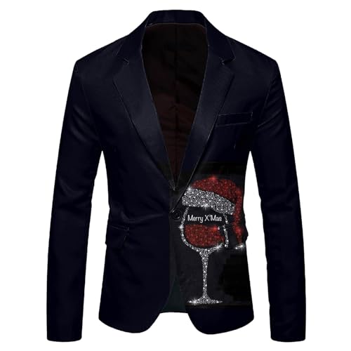Veste de costume homme Noël imperméable : fini les taches en soirée festive