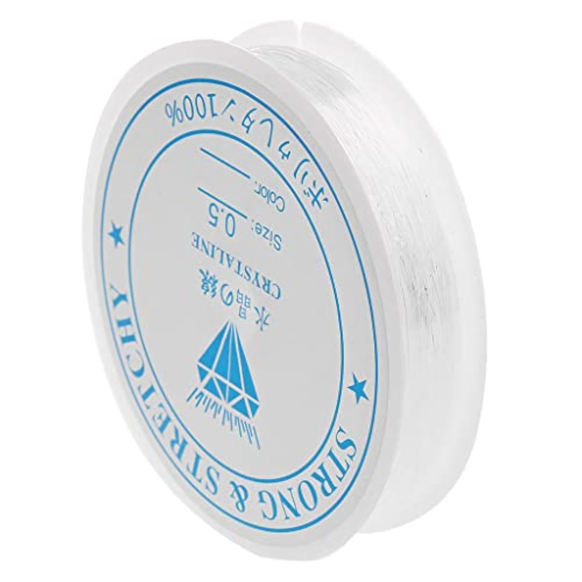 Clear Elastic Thread 0.5mm for Jewellery Making, 6x10m