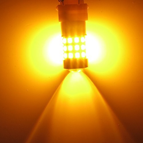 Alla Lighting 2X Super Bright Amber Yellow 1156A P21W Led Bulbs Rear Turn Signal Blinker Light Lamps Compatible With 1995~1997 2000~2007 2008 2009 2010 2011 2012 2013 2014 2015 2016 2017 Accent #TOP3
