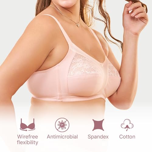 Image of Enamor Innovations Fabcool M-Frame Side Shaper Panel Women's Cotton Everyday Bra - Non Padded, Wirefree, Full Coverage - A014 (Available in Plus Sizes)