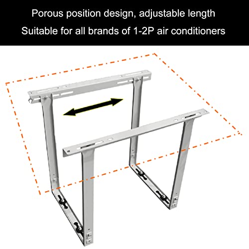 Support climatiseur universel réglable pour unité extérieure mini split - 5