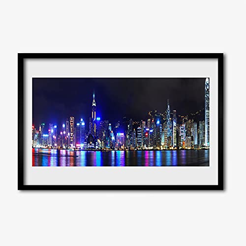 Affiche encadrée 60x40 cm Tulup décoration murale avec cadre en MDF pour salon