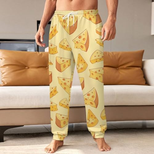 Cheese Slices Funny Men's Sweatpants Casual Soft Running Joggers Yoga Pant Lounge Wear2