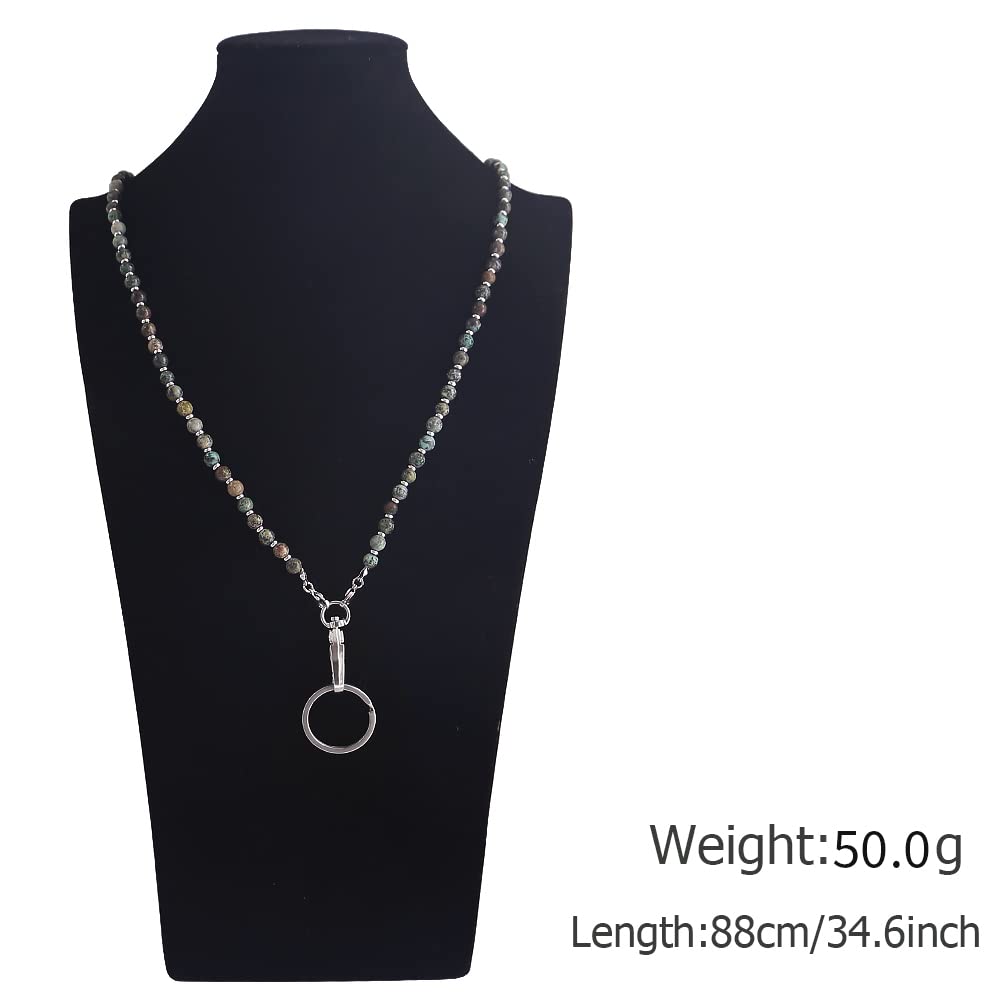 Schlüsselband für Damen, Perlen-Lanyards für Ausweise, Halter, Lehrer, Schlüsselband, Halskette, Gurt für Frauen und Mädchen