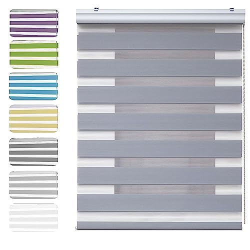 Roller Blind 30 x 200 cm Thermal Insulated,UV Protection Roller Blinds Window Shades in a Variety of Colours and Sizes Ideal for Bedroom, Nursery, Light Grey