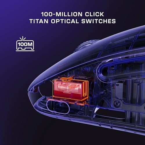 Image of Turtle Beach Burst II Pro - 2.4GHz Wireless Esports Gaming Mouse, 8K Polling, 57g Ultra Lightweight, 150-Hr Battery, Optical Switches, Symmetrical, 30K DPI Optical Sensor, 8 Inputs, Bluetooth - White