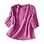 A02~ Red Linen Shirt Women A02~ Red Linen Shirt Women