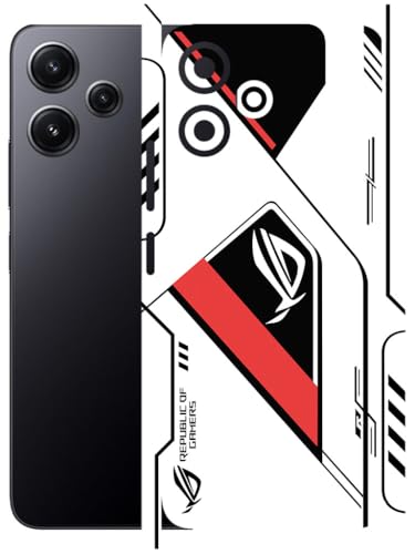 Image of AtOdds - Full Body Back Screen Guard Protector Film - Lamination Wrap Skin Sticker Compatible with Poco M6 PRO (5G) | Scratchproof Matte Finish (RogRed)